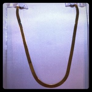 14” Gold Herringbone Necklace